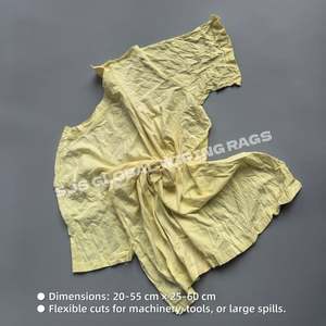 Chiffons industriels en coton clair pour essuyage - Absorption puissante de l'huile et de l'eau, efficaces - Product Image 3