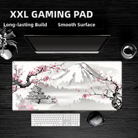 Tapis de souris de jeu XXL personnalisé, imprimé avec des dessins animés, en caoutchouc imperméable, surface en tissu ultra-lisse, bords cousus, pour utilisation sur PC