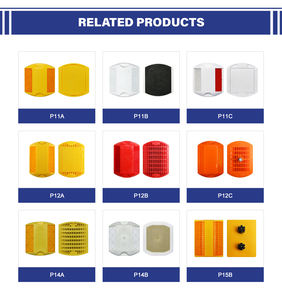Réflecteur routier, œil <span class=keywords><strong>de</strong></span> chat, réflecteur en plastique, borne <span class=keywords><strong>de</strong></span> signalisation routière réfléchissante, borne <span class=keywords><strong>de</strong></span> signalisation routière en plastique standard américain - Product Image 6