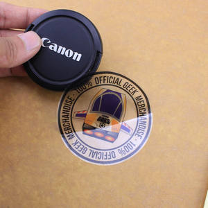 Pegatinas de marca transparente para botella, etiqueta adhesiva transparente con <span class=keywords><strong>sello</strong></span> de papel de aluminio caliente - Product Image 4