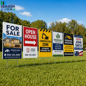 Wholesale Custom Yard Signs Multi-Color Corrugated <b>Plastic</b> Lawn Signs for Events Elections and Business Promotions Bulk - Product Image 1