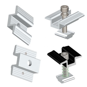 Giữa kẹp năng lượng mặt trời đường sắt gắn khung tấm năng lượng mặt trời nhôm bảng điều khiển năng lượng mặt trời Roof Mount hệ thống - Product Image 1