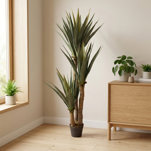 Planta Artificial de Yucca en Maceta, Sisal Artificial, Árbol de Yucca <span class=keywords><strong>Falso</strong></span>, Planta Artificial en Maceta, <span class=keywords><strong>Agave</strong></span> Grande - Product Image 5