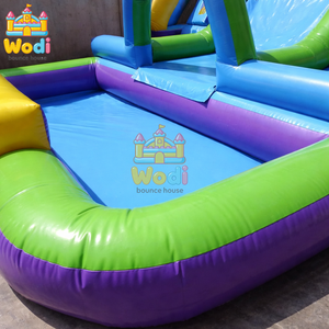 Toboggan gonflable personnalisé pour <span class=keywords><strong>piscine</strong></span>, en PVC haute résistance 0,55 mm, conforme EN14960, garantie 3 ans, pour jardin et hôtel - Product Image 4