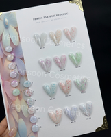 Gel de construction blanc laiteux en flocons colorés série 354 OEM en gros, gel d'extension d'ongles UV LED pour salon de manucure et manucure DIY