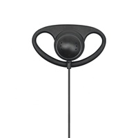 Écouteur pour talkie-walkie, forme D, crochet d'oreille ouvert, prise audio 3,5 mm, écoute unilatérale pour radios bidirectionnelles