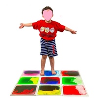 Prêt à Expédier Autisme Sensory Educational Soulage le Stress Carreaux liquides carrés pour enfants Autisme