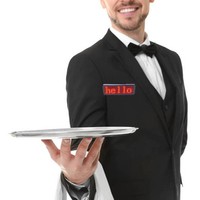 Mini tablero de nombre LED con pantalla personalizada pequeña programable recargable