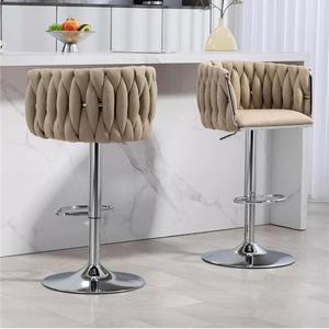<span class=keywords><strong>Bar</strong></span> ghế kim loại nhung xoay cao hiện đại sang trọng nhà bếp Phân thanh ghế cho thanh bảng - Product Image 4