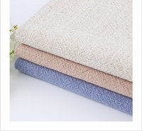 Tissu en lin délavé lourd - Mélange de lin et coton biologique 371 g/m² pour vêtements et textiles de maison, prêt à être expédié
