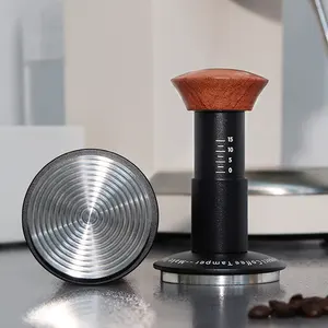 High Quality Force Impact Constant Stable Pressure Stainless Steel Coffee Tamper Barista Tool Espresso Tool With Clear Scale