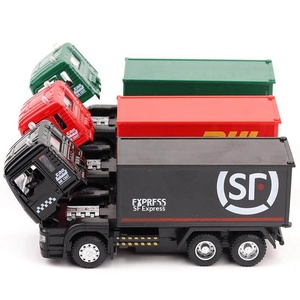 Camión de Juguete de Metal Fundido a Presión a <span class=keywords><strong>Escala</strong></span> 1:50, Personalizado para Niños, con Seis Ruedas y Función de Retroceso, para Niños de 5 Años en Adelante - Product Image 2