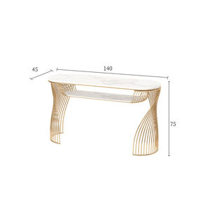 Modern L-shaped Manicure Table Aluminum <b>Nail</b> <b>Desk</b> Professional Custom Salon Spa Furniture Sincoo MT-F0044 - Product Image 6