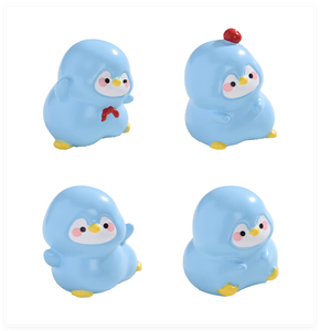 Figurines 3D de Noël en résine peintes à la main, pingouins d'anime, sculpture de jardin miniature, jouet de fête de remise de diplôme, Guangdong - Product Image 6