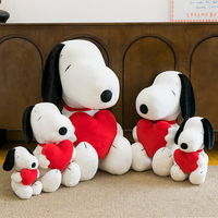 Grande peluche Snoopy, adorable animal en peluche, coussin moelleux avec doublure en maille, cadeau d'anniversaire pour enfants, anti-stress