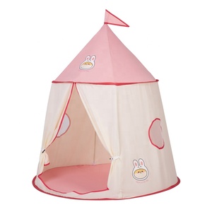 2023 coton tissu pliable tente avec dessin animé rideau enfants jouer tente enfants intérieur <span class=keywords><strong>yourte</strong></span> indien tipi Playhouse pour bébé - Product Image 1