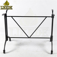 Base de table en aluminium moulé noir mat style antique avec revêtement en poudre, idéale pour salle à manger, bureau ou extérieur – Offre spéciale