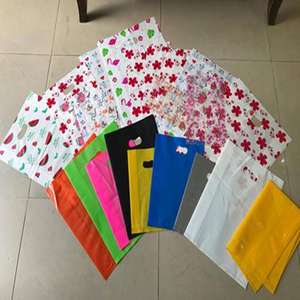 กระเป๋าเสื้อยืดแบบแบน HDPE สำหรับช้อปปิ้ง - Product Image 3