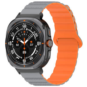 สายนาฬิกาแม่เหล็กสำหรับ <span class=keywords><strong>Samsung</strong></span> <span class=keywords><strong>Galaxy</strong></span> Watch 7 ultra 47mm, สายรัดข้อมือซิลิโคนแนวสปอร์ตห่วงแม่เหล็กที่แข็งแรงสำหรับ <span class=keywords><strong>Galaxy</strong></span> Watch ultra - Product Image 1