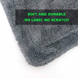 Toalla de Microfibra Gris de 1400 GSM, Doble Torsión, Sin Costuras, 50x80cm, Súper Absorbente, Secado Rápido, Técnica de Tejido, Para Lavado de Autos - Product Image 4