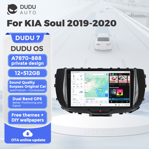 DUDUAUTO para KIA <span class=keywords><strong>Soul</strong></span> 2019-2020, Sistema Multimedia Android Modificado para Auto, Navegación Bluetooth, Carplay, Pantalla de Visión Trasera - Product Image 2