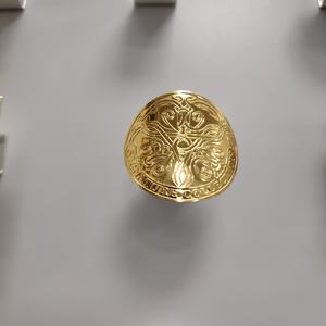 2025 Custom Durable Metal Brand 3d Logo Transcripts <b>Sticker</b> Label Engraved Selfadhesive Metal Label <b>Sticker</b> Perfume Metal Label - Product Image 2