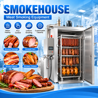 Four à fumage en acier inoxydable pour la transformation de saucisses, jambons, bacon, poulet et poisson