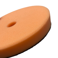 Tampons de polissage pour voiture en mousse orange de 5 pouces, fournitures de detailing automobile, tampon de polissage en mousse, éponge allemande