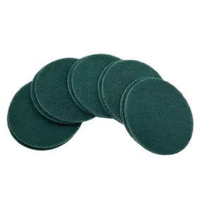 Não Scratch Scouring Pads Discos Limpos por Não Tecido Scouring Pads Limpeza Abrasivo Verde Esfregão Pad