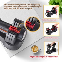 Haltères réglables pour hommes, équipement de fitness pour l'entraînement des muscles des bras à domicile, ensemble d'haltères électroplaqués pour usage commercial