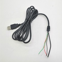 Kabel Data USB 5 Pin Kustom 3A Pengisian Cepat dengan 5 Inti Kawat Terbuka dan Pelindung Tekanan SR