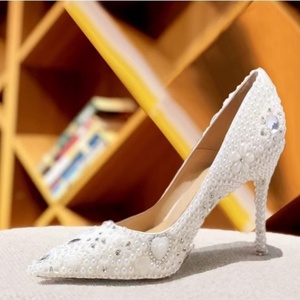 Sandalias de tacón alto con pedrería de lujo para banquetes, fiestas, bodas, damas de honor, vestidos de mujer, tacones altos - Product Image 4