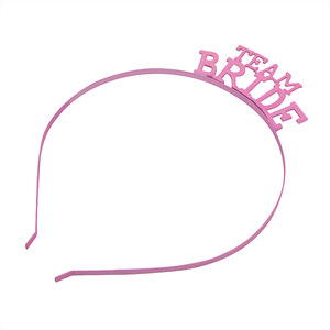 Diademas Metálicas Color Rosa para Despedida de Soltera, Diademas con Letras de Equipo de Novia para Chicas - Product Image 3
