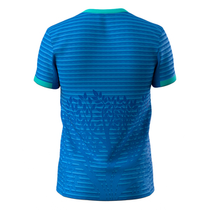 T-Shirt da <span class=keywords><strong>Uomo</strong></span> di Alta Qualità OEM, Produttori Cinesi di <span class=keywords><strong>Abbigliamento</strong></span>, Maglietta a Righe Classica con Collo Tondo - Product Image 3
