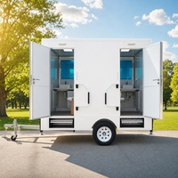 Toilettes mobiles solaires à 2 compartiments pour sites de camping écologiques durables