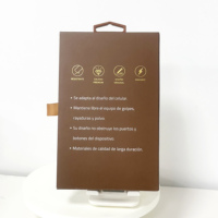 Emballage de cas de téléphone de qualité supérieure personnalisé Impression de logo Boîtes d'emballage de cas de téléphone pour les petites entreprises