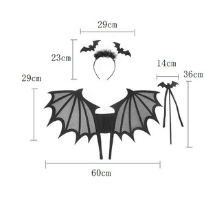 Set di <span class=keywords><strong>ali</strong></span> per costumi di Halloween all'ingrosso, ragno nero e pipistrello con luci LED, accessori per cosplay e giochi di ruolo per bambini, Natale e Capodanno - Product Image 2