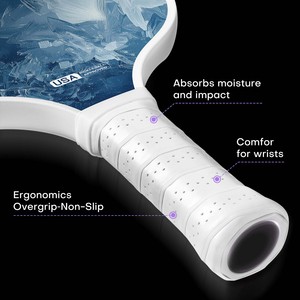 WHITE POKER KING - Pala de Pickleball con Núcleo de Fibra de Carbono Ice Honeycomb, Superficie Rugosa Texturizada, 16 mm, Aprobada por la USAPA, Entretenimiento - Product Image 5