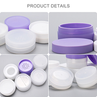 Boîte en plastique cosmétique recyclable, modèle personnalisé, forme ronde transparente, logo personnalisé, étui à poudre pour fards à paupières pour outils de maquillage