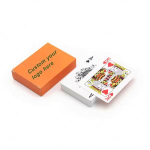 Custom Logo High Quality Smooth Plastic Waterproof Creative Durable Gold Plated <b>Poker</b> Playing Cards - Product Image 4
