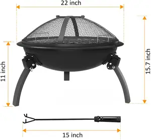 Bếp Nướng Than Di Động Đức Bbq, Lò Nướng Bbq Ngoài Trời Bằng Than Củi Trung Quốc