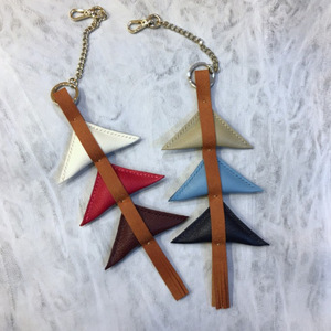 Creative and personalized keychain/<b>bag</b> <b>charm</b>, PU leather Christmas tree key pendant, Korean style fashionable and versatile key - Product Image 3
