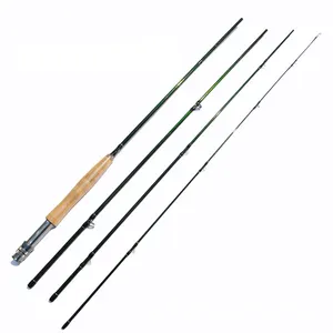 Moq 100Pcs Aangepaste Vlieghengel 2.4M 2.7M Oem Acceptabel 4 Stuk Koolstofvezel Spey De Pesca Snelle Actie Vlieghengel