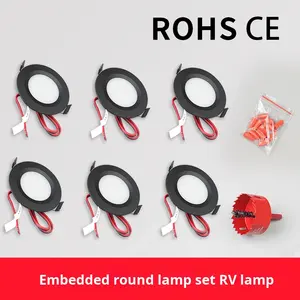 <span class=keywords><strong>Spot</strong></span> LED encastrable rond 3W <span class=keywords><strong>12V</strong></span> 24V RGBW pour plafond, mini <span class=keywords><strong>spot</strong></span> intérieur pour bateau, <span class=keywords><strong>camping</strong></span>-<span class=keywords><strong>car</strong></span>, caravane - Product Image 2