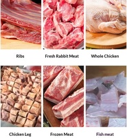 Machine à découper la viande congelée avec os, en acier inoxydable de qualité alimentaire, hygiénique, stable, uniforme, à économie d'énergie