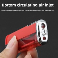 Briquet à butane jetable lumineux en ABS avec batterie incluse - Vente en gros pour usage domestique, magasins de tabac, vente au détail
