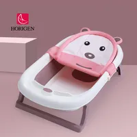 Amazon Offre Spéciale produits bébé le plus populaire style simple salle de bain en plastique confortable baignoire pliable pour bébé