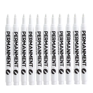 Magiart Nhà Sản Xuất Không Độc Hại An Toàn Không Thấm Nước Vĩnh Viễn Đánh Dấu Màu Trắng Bút Bộ - Product Image 1