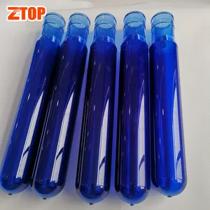 Bon prix 700g 750g 800g 20 lt 55mm col bleu en plastique PET préformé 5 gallons bouteille d'eau préformé