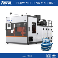 Machine de moulage par extrusion-soufflage de bouteilles de pot d'eau HDPE en plastique